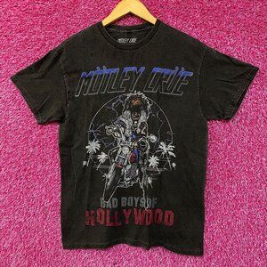 Mötley Crüe Bad Boys of Hollywood Glam Metal T-Shirt S/M